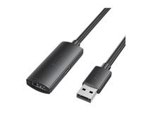 Cable Alargador USB 2.0 Vention CBKBJ/ USB Macho - USB Hembra/ 480Mbps/ 5m/ Negro