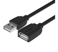 Cable Alargador USB 2.0 Vention VAS-A44-B100/ USB Macho - USB Hembra/ 1m/ Negro
