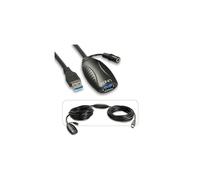Cable alargador USB 3.0 activo - LINDY - 10m - USB 3.0 SuperSpeed - Plug & Play - Negro