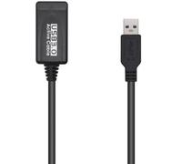AISENS Cable USB 3.0 Prolongador Con Amplificador. Tipo A/M-A/H. Negro 5.0m