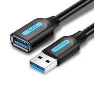 Cable Alargador USB 3.0 Vention CBHBH/ USB Macho - USB Hembra/ 5Gbps/ 2m/ Negro