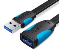 Cable Alargador USB 3.0 Vention VAS-A13-B050/ USB Macho - USB Hembra/ 5Gbps/ 50cm/ Negro y Azul