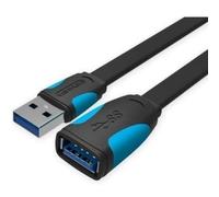 Cable Alargador USB 3.0 Vention VAS-A13-B200/ USB Macho - USB Hembra/ 5Gbps/ 2m/ Negro y Azul