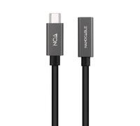 Cable Alargador USB 3.2 Nanocable 10.01.4401-L150/ USB Tipo-C Macho - USB Tipo-C Hembra/ 1.5m/ Negro