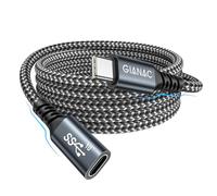 Cable Alargador USB C 1M, 3.2 Gen 2 10Gbps Vídeo 4K@60Hz, Alargador USB C Thunderbolt 3 Carga Rápida 100W,Compatible con iPhone 15 15Plus 15 Pro, MacBook Pro Air, iPad Pro, Galaxy