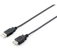 Equip 128851 Cable de extensión USB 2.0 tipo A macho a hembra, 3,0 m , negro