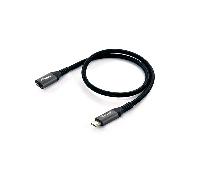 Equip 128370 Cable alargador USB 3.2 Gen 2 C a C, M/F, 0,5 m, 4 K/60 Hz, 10 Gbps, color negro