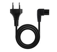 Cable aliment. acodado cee7/16/m-c7/h negro 1.8 m