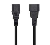 Aisens cable alimentacion cpu - c13/h-c14/m - 10m - 100% cobre puro awg18 - negro
