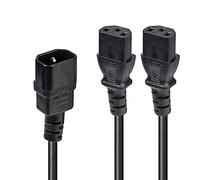 Cable Alimentación C14 2X C13 Lindy 30039