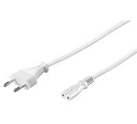 Cable alimentacion forma 8 iec c7 blanco 5m