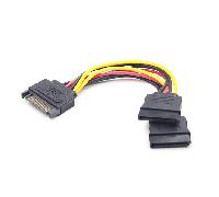 CABLE ALIMENTACION GEMBIRD SATA PLANO 0,15M