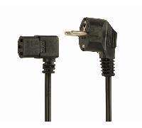 Gembird PC-186A-VDE - Cable de alimentación С15, 1.8m, 10A, Color Negro
