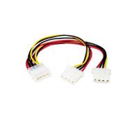 Cable alimentación interna Startech PYO2L 23 cm Molex doble hembra