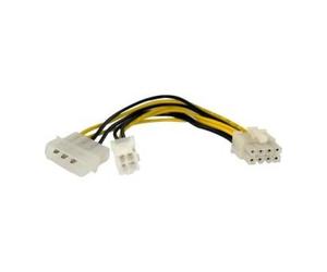 Cable alimentacion placa-micro 4 pin hembra y molex a 8 pin macho