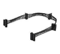 StarTech.com Cable Adaptador Bifurcador Divisor Splitter de Alimentación SATA de 40cm - 4x Receptáculos Hembra SATA