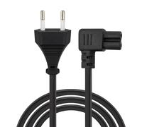 Cable alimentación SAVIO CL-186 5 m con conector angular CEE 7/16 negro