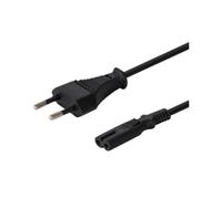 Cable alimentación Savio CL-97 1.2M Europlug tipo C 2 pines Negro