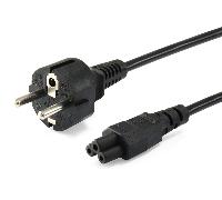 Equip Power Cable IEC C5 to Schuko Plug 3 m Black