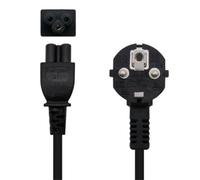 Cable de Alimentación Trevo Nanocable CEE7 Angular/M-C5/F 2 M Negro