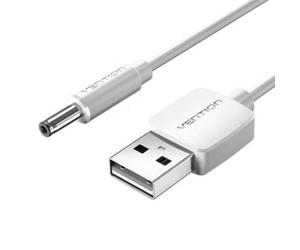 Cable alimentación Vention CEXWF USB A macho a DC 3.5mm macho 1m blanco 5V 2A