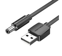 Cable Alimentación Vention CEYBF/ USB-A Macho - DC 5.5mm Macho/ 1m/ Negro