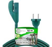 Cable Alimentacion Verde Aspiradora 10m para Vorwerk Kobold VK135 VK136