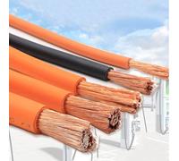 Cable Alta Tensión 1,5 KV Para Vehículos Eléctricos, Cable Energía EV 30,5 M, Cobre Libre De Oxígeno (OFC), Aislamiento XLPE Resistente A Aceite, -40 °C A 125 °C, 0,5-10 Mm² Automoción(100ft,8AWG)