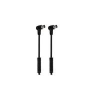 Cable Antena TV Dcu Macho-Hembra Acodado Negro 1,5m - Con Filtros