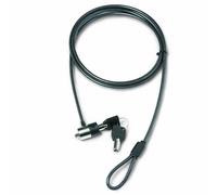 Dicota Cable antirrobo D30835 – Negro, acero, llave redonda, 2 m, 5,2 mm, 100 g