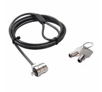 Cable antirrobo Dicota D30971 2 m 2 llaves acero TPR negro/plata
