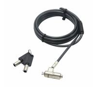 Cable antirrobo Dicota D31886 2 m Kensington 2 llaves caucho zinc acero negro plata