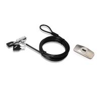 Cable antirrobo eSTUFF GLB220108 1,8 m Kensington Llave Acero al carbón Negro