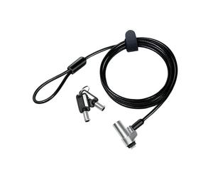Cable antirrobo LogiLink NBS013 1,8 m Llave Negro Plata