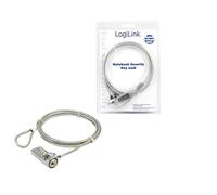 LogiLink Candado de seguridad para portátil con combinación - Cable 1,5 m