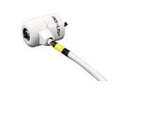 Cable antirrobo Mobilis 001236 acero blanco 1,8 m con llave y 2 llaves incluidas