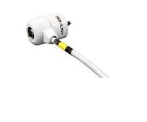 Cable antirrobo Mobilis 001236 acero blanco 1,8 m con llave y 2 llaves incluidas