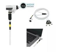 Cable antirrobo Mobilis 001332 1,8 m con llave de acero blanco