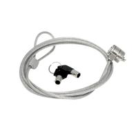 Cable antirrobo Mobilis 1,8 m 2 llaves Acero Plata