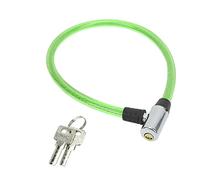 Cable Antirrobo para Bicicleta, Candado Resistente con Cable de Acero de 65 cm Rojo - Durable, Seguro y Portátil para Bicicletas, Motos y Puertas (Verde)