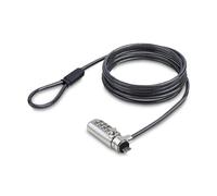 StarTech Cable antirrobo SSTDC4D-LAPTOP-LOCK Delgado compatible K-Slot 2 m Combinación Negro/Plata
