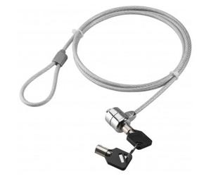 Cable antirrobo Techly 106060 1,4 m 2 llaves Plata