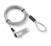 Cable antirrobo Techly 107296 1,8 m Cerradura con combinación Acero Plata