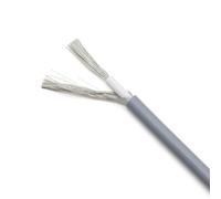 cable apantallado, Cable blindado unipolar UL1185 de 300 V y 80 °C, cobre libre oxígeno, aislamiento PVC, varios tamaños(Grey,20AWG)