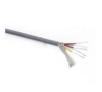 cable apantallado, Cable de audio blindado PVC UL2547, cable señal cobre estañado, gris, 300 V, 80 °C, múltiples opciones calibre y núcleo(28awg 5cores,5m)