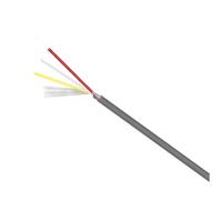 cable apantallado, Cable de audio blindado PVC UL2547, cable señal cobre estañado, gris, 300 V, 80 °C, múltiples opciones calibre y núcleo(26awg 3cores,5m)