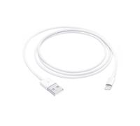 Cable lightning a usb tipo a apple 1m - macho - macho - blanco