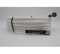 Cable Assemblies Now Cable coaxial de baja pérdida para microondas LMR-400/LMR400 White Times, conectores UHF macho a UHF-macho, 10 pies, para radio aficionada, routers WiFi, amplificadores de señal