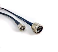Cable Assemblies Now - Times Microwave LMR240 - Puente coaxial de montaje con conexiones N-macho a polaridad inversa TNC macho, 3 pies, para dispositivos LAN inalámbricos, voz RF/vídeo/datos, cable de