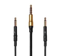 Câble asymétrique Meze audio 99 Classics mono 3,5 mm à 3,5 mm 3 m Noir et Or